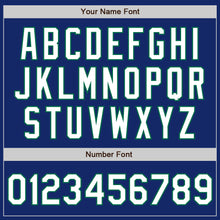 Загрузить изображение в средство просмотра галереи, Custom Royal White-Kelly Green Authentic Raglan Sleeves Baseball Jersey