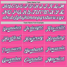 Загрузить изображение в средство просмотра галереи, Custom Pink White-Navy Authentic Raglan Sleeves Baseball Jersey