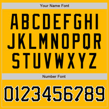 Загрузить изображение в средство просмотра галереи, Custom Gold Black-White Authentic Raglan Sleeves Baseball Jersey