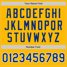 Загрузить изображение в средство просмотра галереи, Custom Gold Royal-White Authentic Raglan Sleeves Baseball Jersey