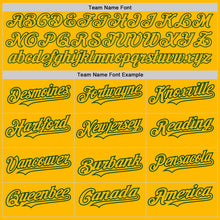 Загрузить изображение в средство просмотра галереи, Custom Gold Green Authentic Raglan Sleeves Baseball Jersey