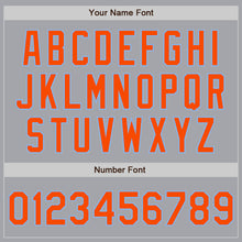 Charger l'image dans la galerie, Custom Gray Orange-Light Blue Authentic Raglan Sleeves Baseball Jersey