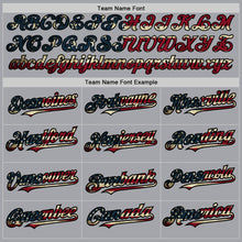 Загрузить изображение в средство просмотра галереи, Custom Gray Vintage USA Flag-Black Authentic Raglan Sleeves Baseball Jersey