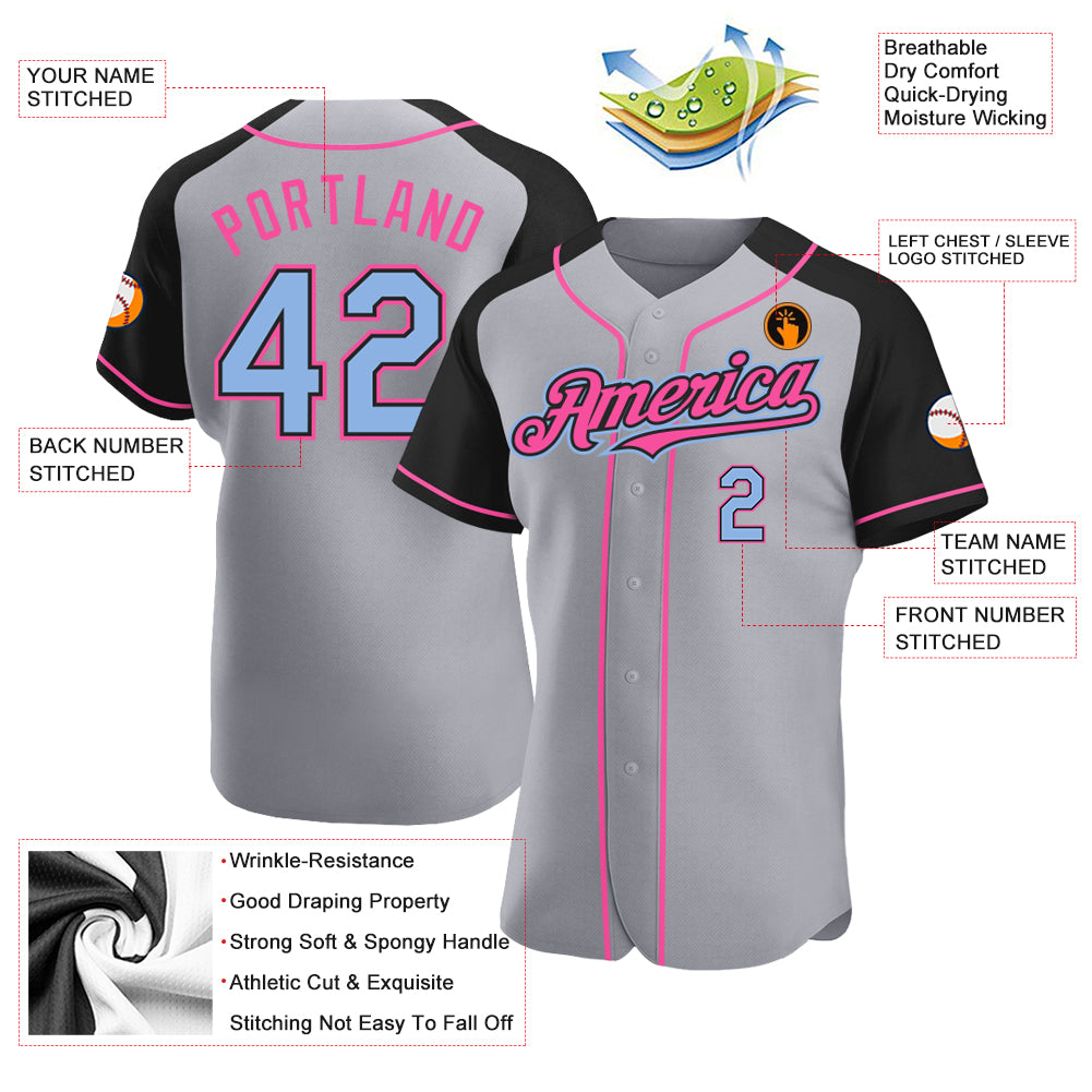 Custom Red Gold and Neon Green Split Fashion Raglan Sleeves Authentic Baseball Hoodie Jersey main image 1