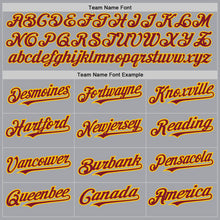 Загрузить изображение в средство просмотра галереи, Custom Gray Crimson-Yellow Authentic Raglan Sleeves Baseball Jersey