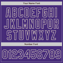 Загрузить изображение в средство просмотра галереи, Custom Purple Cream Authentic Raglan Sleeves Baseball Jersey