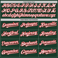 Laden Sie das Bild in den Galerie-Viewer, Custom Green White-Red Authentic Raglan Sleeves Baseball Jersey