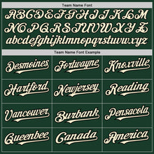 Load image into Gallery viewer, Custom Green Cream-Black Authentic Raglan Sleeves Baseball Jersey