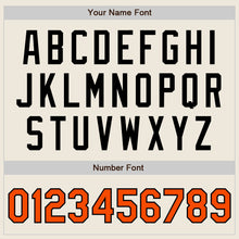 Загрузить изображение в средство просмотра галереи, Custom Cream Orange-Black Authentic Raglan Sleeves Baseball Jersey