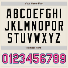 Charger l'image dans la galerie, Custom Cream Pink Black-Light Blue Authentic Raglan Sleeves Baseball Jersey