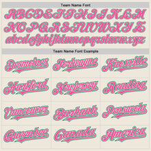 Загрузить изображение в средство просмотра галереи, Custom Cream Pink-Kelly Green Authentic Raglan Sleeves Baseball Jersey