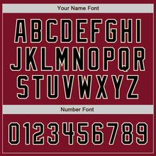 Charger l'image dans la galerie, Custom Crimson Black-City Cream Authentic Raglan Sleeves Baseball Jersey