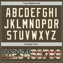 Charger l'image dans la galerie, Custom Olive Vintage USA Flag-Cream Authentic Raglan Sleeves Salute To Service Baseball Jersey