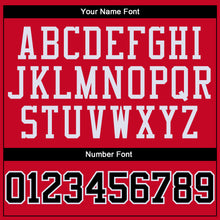 Загрузить изображение в средство просмотра галереи, Custom Red Black-Red Authentic Throwback Basketball Jersey