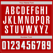 Charger l'image dans la galerie, Custom Red White-Gray Authentic Baseball Jersey