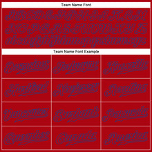 Load image into Gallery viewer, Custom Red Red-Royal Authentic Baseball Jersey