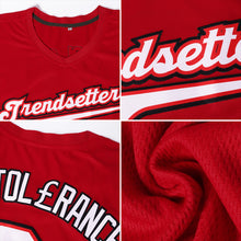 Load image into Gallery viewer, Custom Red Red-Green Authentic Baseball Jersey
