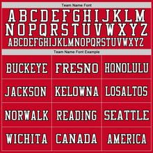 Laden Sie das Bild in den Galerie-Viewer, Custom Red White-Orange Mesh Authentic Throwback Football Jersey