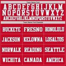 Laden Sie das Bild in den Galerie-Viewer, Custom Red White-Gray Mesh Authentic Throwback Football Jersey