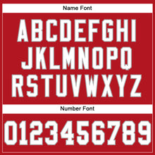 Load image into Gallery viewer, Custom Red White-Gray Mesh Authentic Football Jersey