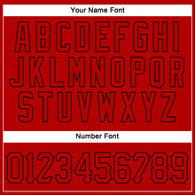 Загрузить изображение в средство просмотра галереи, Custom Red Red-Black Authentic Sleeveless Baseball Jersey