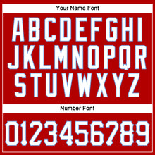 Загрузить изображение в средство просмотра галереи, Custom Red White-Light Blue Authentic Sleeveless Baseball Jersey