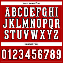 Загрузить изображение в средство просмотра галереи, Custom Red White-Black Authentic Sleeveless Baseball Jersey