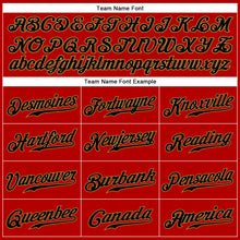 Загрузить изображение в средство просмотра галереи, Custom Red Black-Old Gold Authentic Sleeveless Baseball Jersey