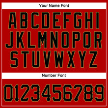 Загрузить изображение в средство просмотра галереи, Custom Red Black-Old Gold Authentic Sleeveless Baseball Jersey