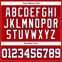 Загрузить изображение в средство просмотра галереи, Custom Red White-Navy Authentic Sleeveless Baseball Jersey