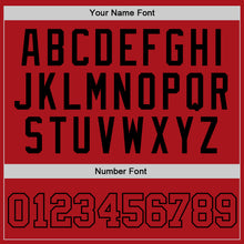 Загрузить изображение в средство просмотра галереи, Custom Red Red-Black Authentic Throwback Basketball Jersey