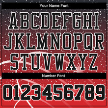 Load image into Gallery viewer, Custom Red Black-White Round Neck Sublimation Basketball Suit Jersey