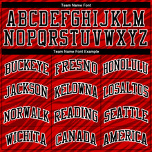 Загрузить изображение в средство просмотра галереи, Custom Red Black-White Round Neck Sublimation Basketball Suit Jersey