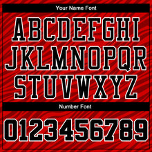 Загрузить изображение в средство просмотра галереи, Custom Red Black-White Round Neck Sublimation Basketball Suit Jersey