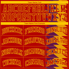 Загрузить изображение в средство просмотра галереи, Custom Red Red-Gold Round Neck Sublimation Basketball Suit Jersey