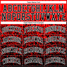 Load image into Gallery viewer, Custom Red Black-White Round Neck Sublimation Basketball Suit Jersey