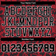 Laden Sie das Bild in den Galerie-Viewer, Custom Red Black-White Round Neck Sublimation Basketball Suit Jersey