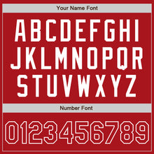 Load image into Gallery viewer, Custom Red Red-White Authentic Baseball Jersey