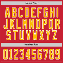 Charger l'image dans la galerie, Custom Red Gold-White Hockey Jersey