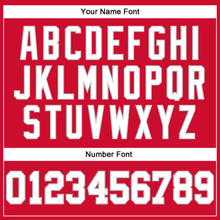 Загрузить изображение в средство просмотра галереи, Custom Red White-Gray Authentic Throwback Basketball Jersey