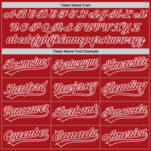 Load image into Gallery viewer, Custom Red Red-White Authentic Baseball Jersey
