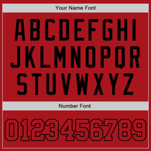 Load image into Gallery viewer, Custom Red Red-Black Authentic Baseball Jersey