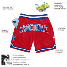 Charger l'image dans la galerie, Custom Red Royal-White Authentic Throwback Basketball Shorts