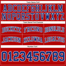 Charger l'image dans la galerie, Custom Red Royal-White Authentic Throwback Basketball Shorts