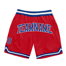 Charger l'image dans la galerie, Custom Red Royal-White Authentic Throwback Basketball Shorts