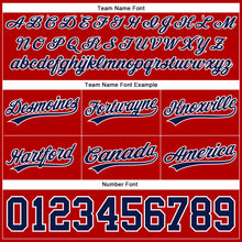 Charger l'image dans la galerie, Custom Red Navy-White Authentic Throwback Basketball Shorts