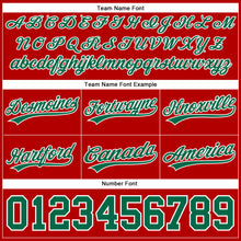 Charger l'image dans la galerie, Custom Red Kelly Green-White Authentic Throwback Basketball Shorts