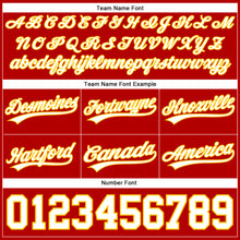 Charger l'image dans la galerie, Custom Red White-Yellow Authentic Basketball Shorts