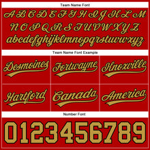 Load image into Gallery viewer, Custom Red Old Gold-Black Authentic Basketball Shorts