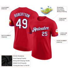 Load image into Gallery viewer, Custom Red White-Royal Performance T-Shirt